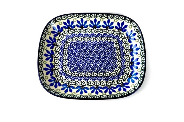 159 Bunzlau Rechthoekige schaal  1061X 159 Schotel rechthoek 22,5x19cm